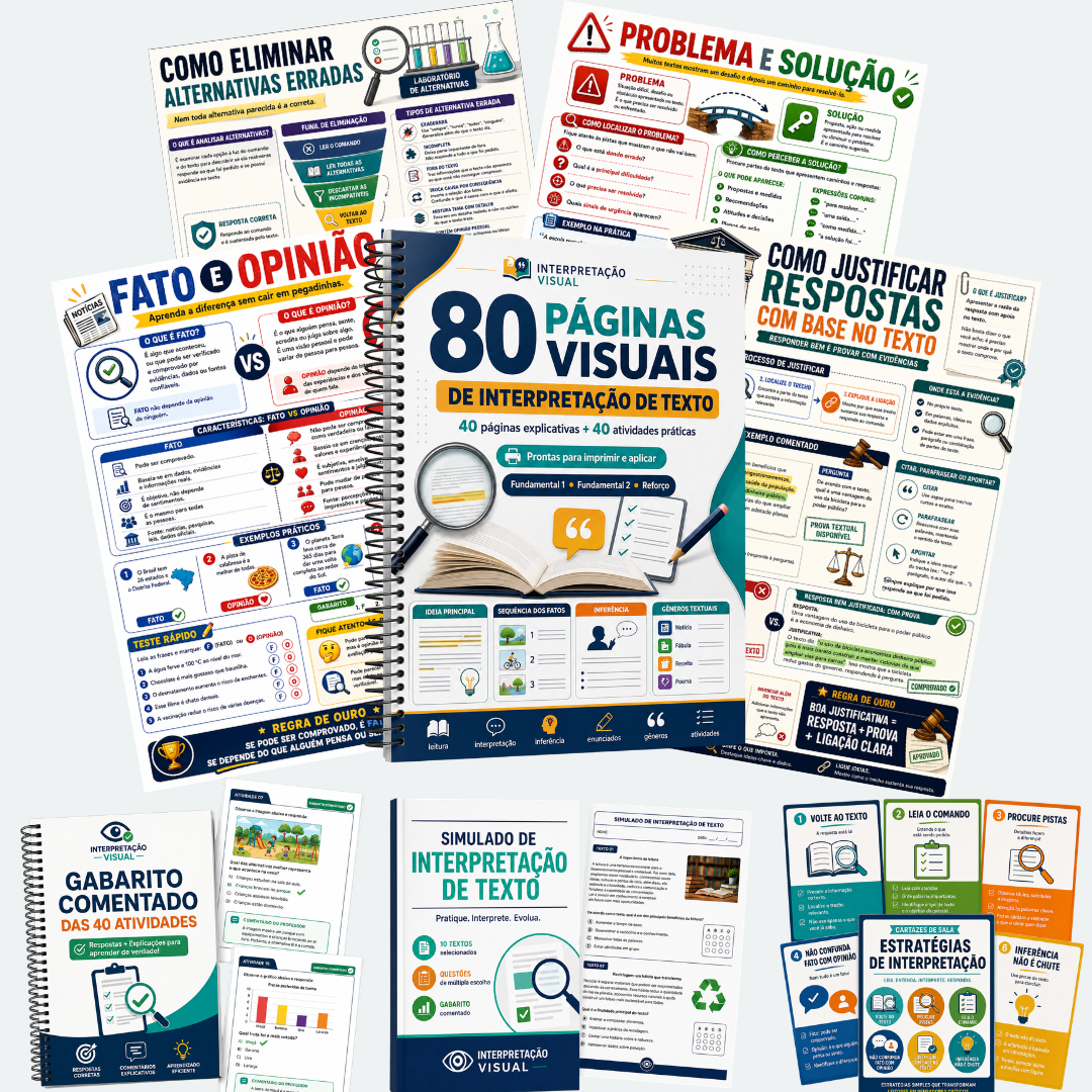 Interpretação Visual — 80 páginas visuais de interpretação de texto